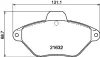 Комплект тормозных колодок, дисковый тормоз HELLA PAGID T9039 (фото 1)