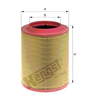 Air filter, primary. Фильтр воздушный, основной HENGST E1024L