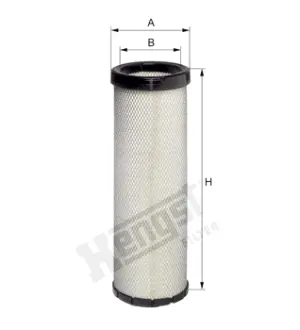 Air filter, by-pass. Фильтр воздушный, запасный HENGST E1033LS