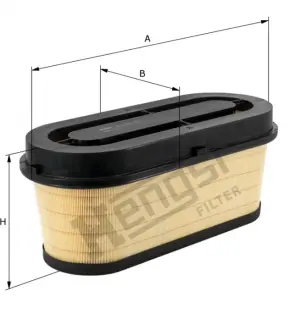 Фильтр воздушный, основной. Фільтр повітряний, первинний. Air filter, primary HENGST E1060L01