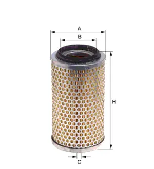 Фільтр повітряний 173x95x43 AEBI TP 1000 ISEKI TX 1300, TX 1300F, TX 1500 SCHAEFF HR 2 (02) HENGST E110L