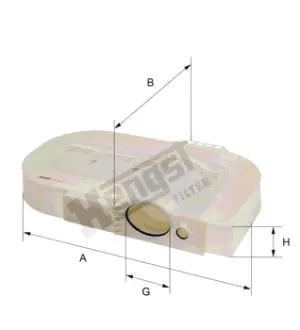 Фільтр повітря HENGST E1162L
