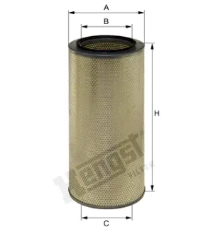 Air filter, primary. Фильтр воздушный, основной HENGST E127L01