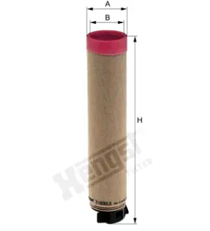 Air filter, by-pass. Фильтр воздушный, запасный HENGST E1600LS