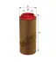 Air filter, primary. Фильтр воздушный, основной HENGST E1700L (фото 1)