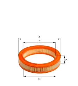 Air filter. Фильтр воздушный HENGST E187L