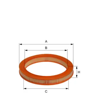 Фильтр воздушный. Фільтр повітряний. Air filter HENGST E1L