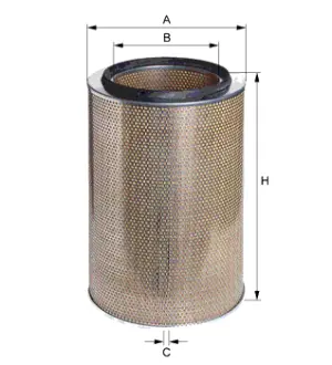Air filter, primary. Фильтр воздушный, основной HENGST E270L