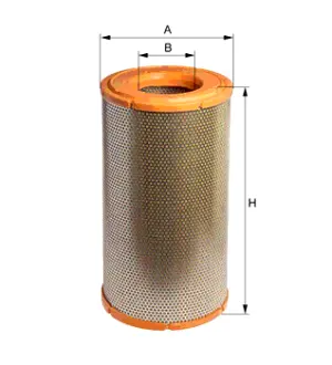 Air filter, primary. Фильтр воздушный, основной HENGST E313L