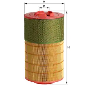 Air filter, primary. Фильтр воздушный, основной HENGST E483L