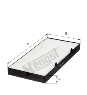 Cabin air filter, element. Фильтр салона, кондиционера, воздушный, элемент HENGST E4950LI