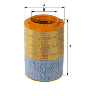 Air filter, primary. Фильтр воздушный, основной HENGST E541L