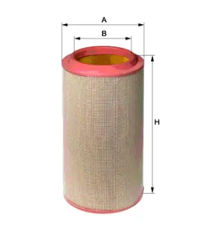 Air filter, primary. Фильтр воздушный, основной HENGST E631L