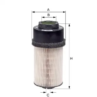 Фильтр топливный, вставка. Фільтр паливний, вставка. Fuel filter, cartridge HENGST E66KPD36
