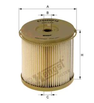 Fuel filter, water separator, element. Фильтр топливный, сепаратор, элемент HENGST E7040KP10