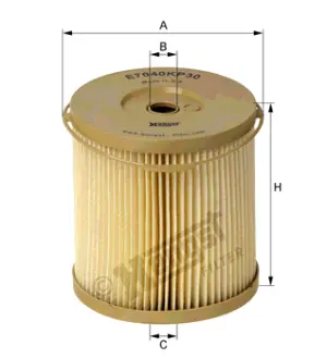 Fuel filter, water separator, element. Фильтр топливный, сепаратор, элемент HENGST E7040KP30