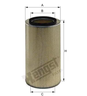 Air filter, primary. Фильтр воздушный, основной HENGST E739L