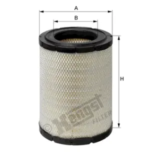 Air filter, primary. Фильтр воздушный, основной HENGST E740L