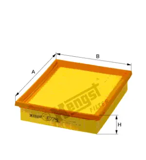 Воздушный панельный HENGST E775L