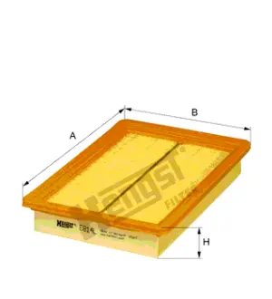 Воздушный панельный HENGST E814L