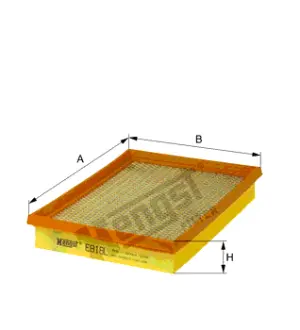 Воздушный панельный HENGST E818L