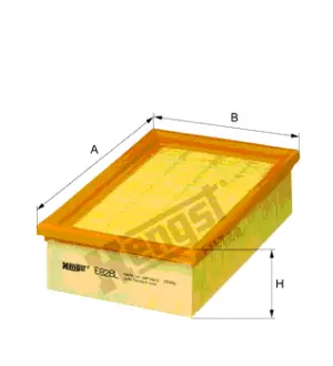 Воздушный панельный HENGST E828L