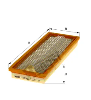 Воздушный панельный HENGST E830L