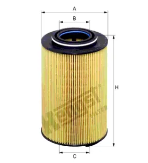 Фильтр масляный, вставка. Фільтр масляний, вставка. Oil filter, cartridge HENGST E831HD275