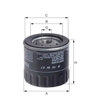 Масляный корпусный HENGST H10W07