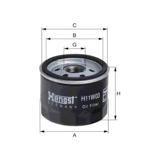 Масляный корпусный HENGST H11W03