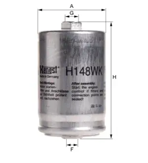 Топливный HENGST H148WK