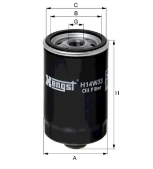 Масляный корпусный HENGST H14W33