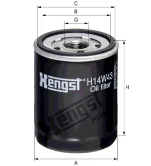 Фільтр масляний Ford Transit 2.0TDCI 15- HENGST H14W43