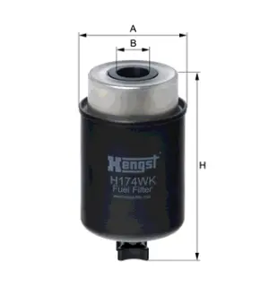 Фильтр топливный сепаратор, элемент. Фільтр паливний, елемент. Fuel filter, water separator, element HENGST H174WK