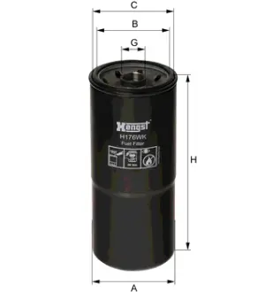 Топливный корпусный HENGST H176WK