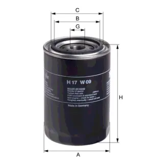 Фільтр масляний HENGST H17W09