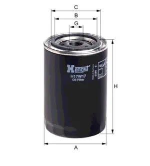 Масляный корпусный HENGST H17W17