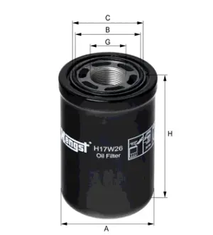 Масляный корпусный HENGST H17W26
