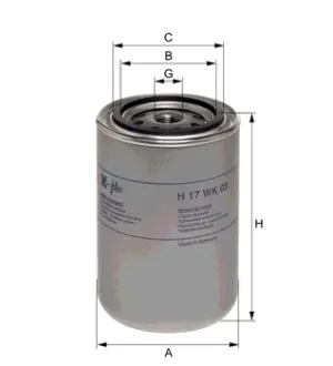 Фільтр палива HENGST H17WK03