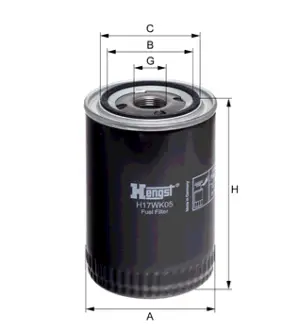 Топливный корпусный HENGST H17WK05