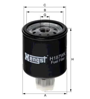 Паливний фільтр HENGST H187WK