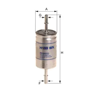 Fuel filter, In-line. Фильтр топливный, проточный HENGST H189WK
