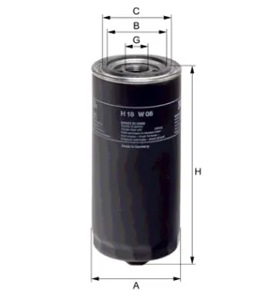 Фільтр масляний HENGST H18W08