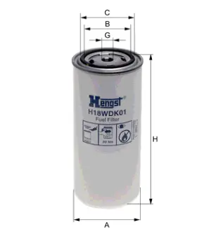 Топливный HENGST H18WDK01