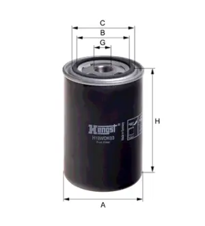 Фільтр палива HENGST H18WDK03