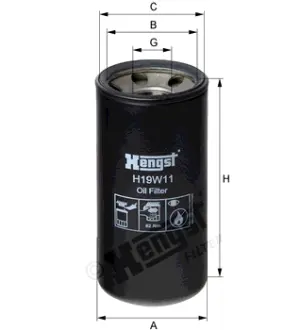 Масляный корпусный HENGST H19W11
