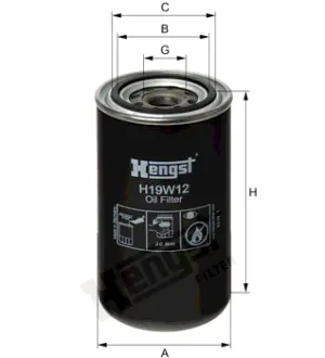 Масляный корпусный HENGST H19W12