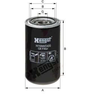 Масляный корпусный HENGST H19WD05