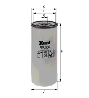 Масляный корпусный HENGST H200W03