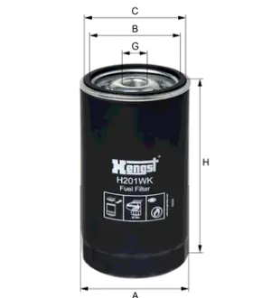 Топливный корпусный HENGST H201WK